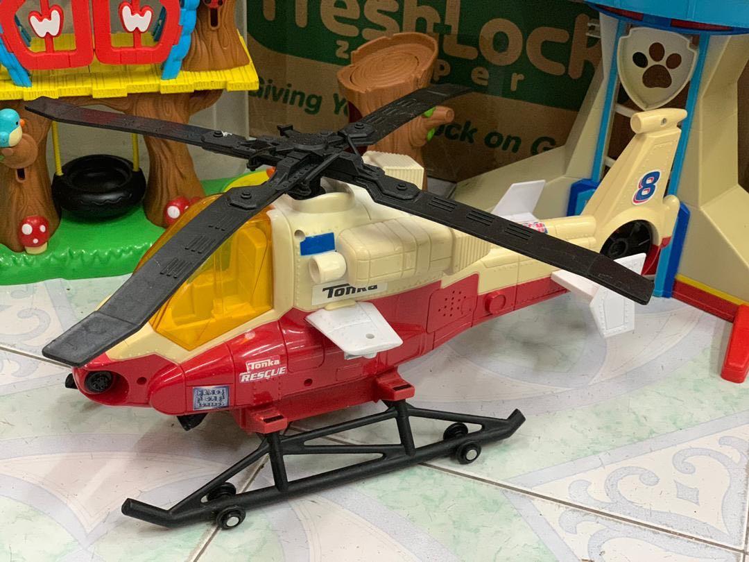Tonka rescue force fire hotsell rescue helicopter red and white