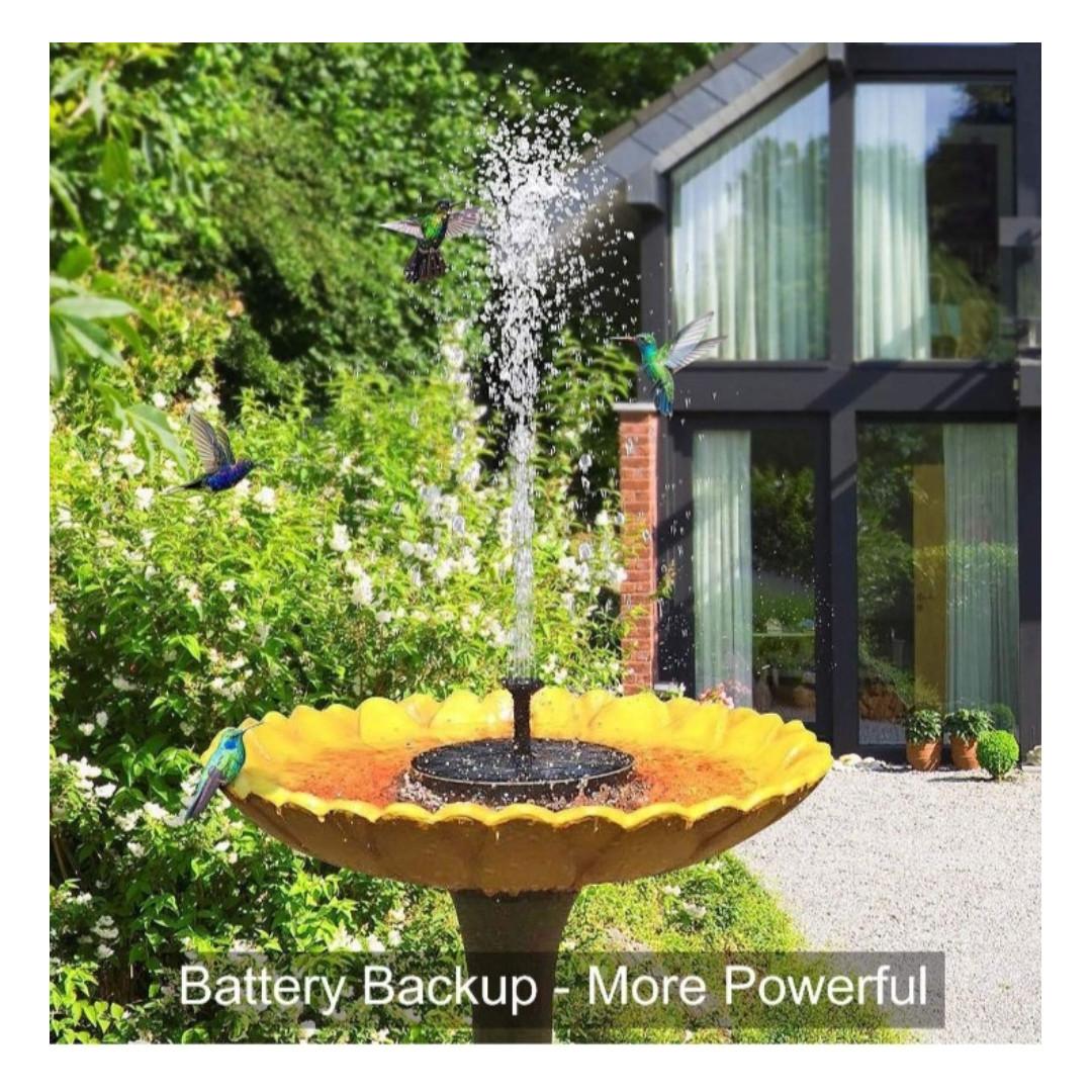 U3865 Latitop Upgraded 2 4w Solar Fountain Pump With Battery Backup Outdoor Floating Solar Water Fountain Pump With 4 Nozzles Solar Powered Fountain Pump For Bird Bath Garden Pond Fish Tank Everything Else