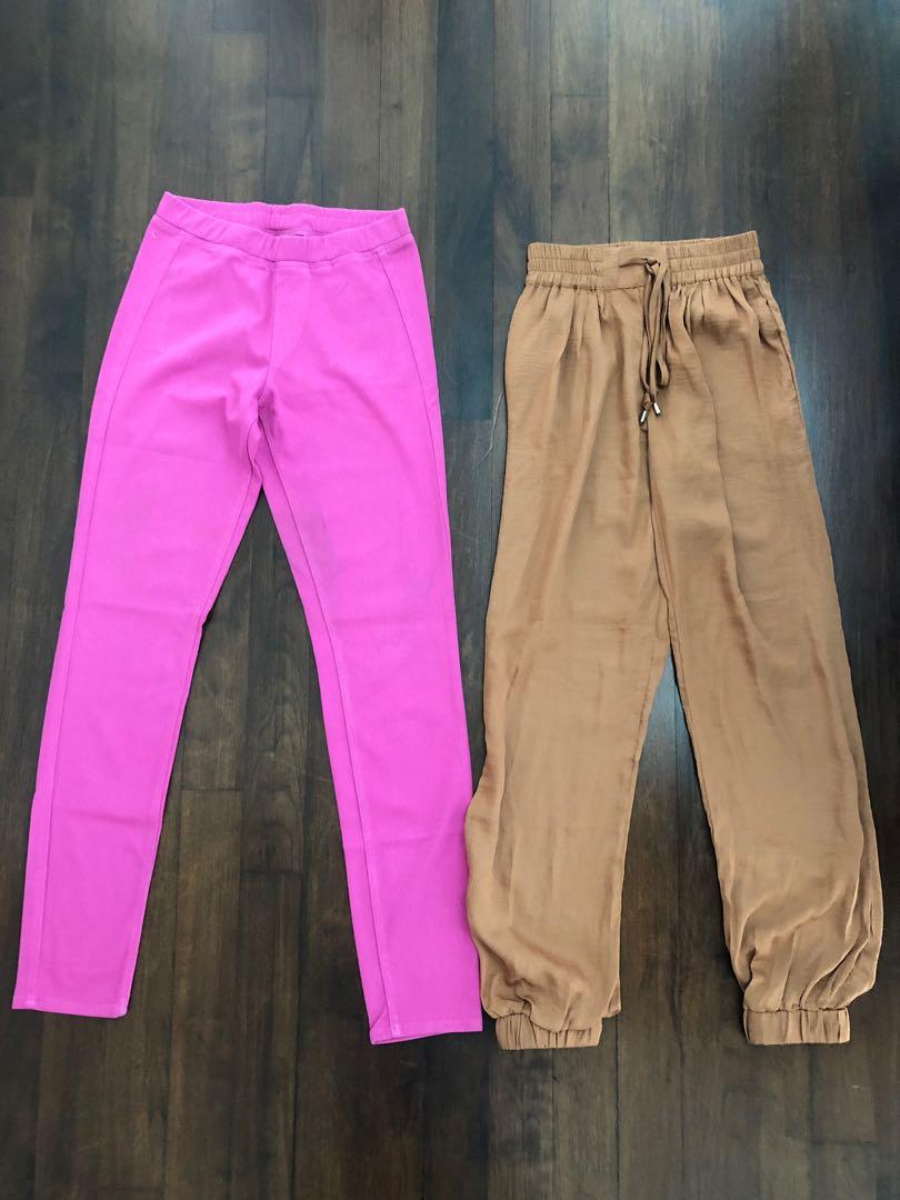 pink baggy jeans