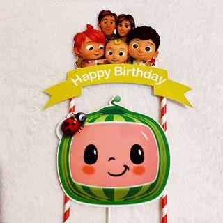 Personalised cake topper - cocomelon