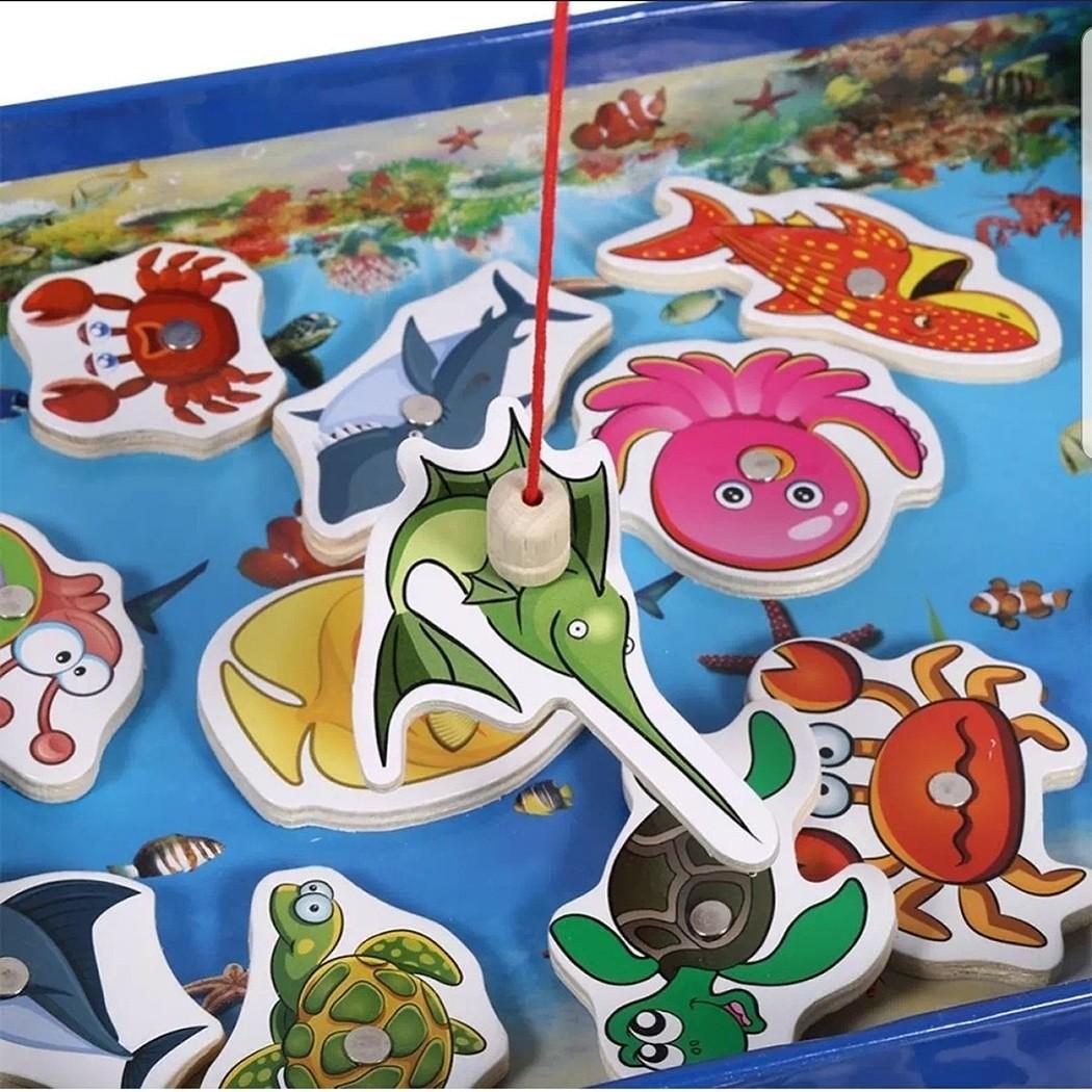 32Pcs Fishing Game Wooden Children Early Magnetic Learning Educational  Toys, Hobbies & Toys, Toys & Games on Carousell