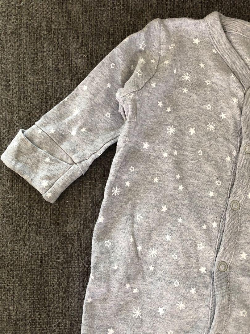 sleepsuits with fold over mittens