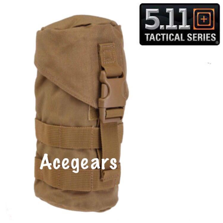 5.11 TACTICAL H2O CARRIER  MOLLE WATER BOTTLE HOLDER Color : FDE, Sports  Equipment, Sports & Games, Water Sports on Carousell