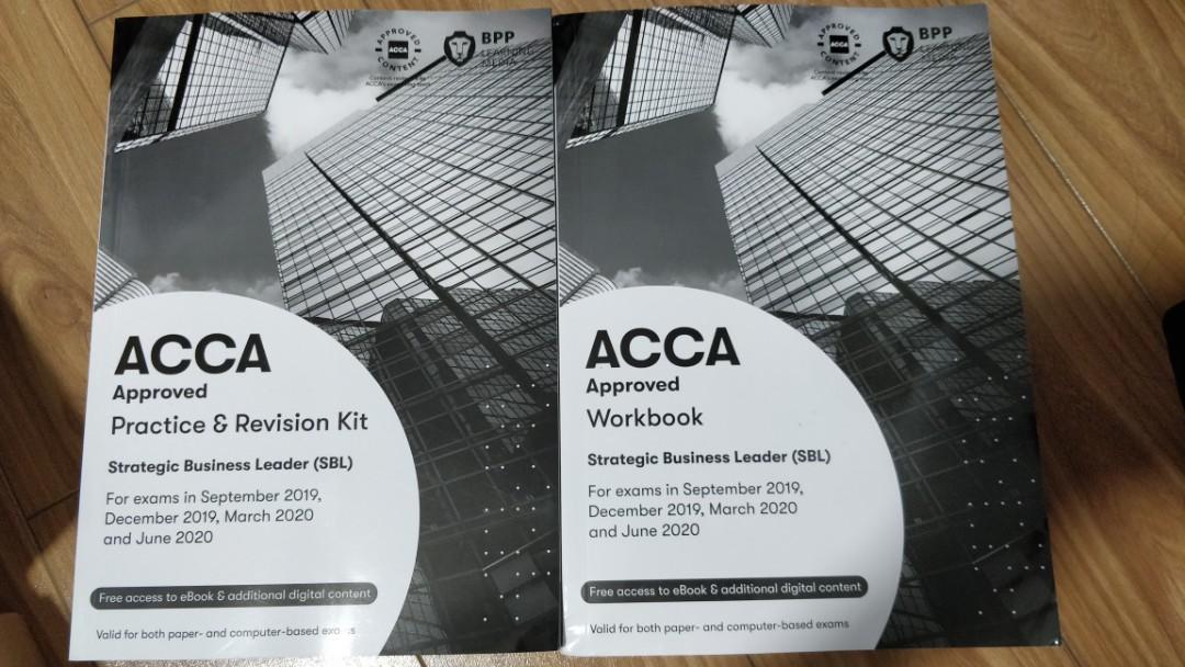 Acca Sbl Workbook Revision Kit 2020 Books Stationery Books On Carousell