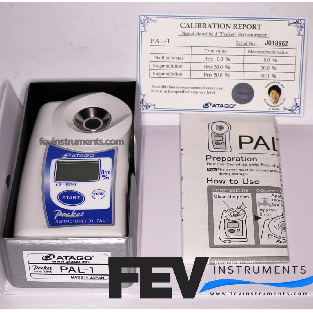 Atago Made in Japan Digital Brix Refractometer 0 to 53 PAL1 cat 3810