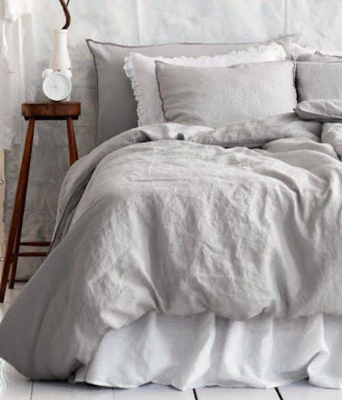 Authentic H M Home Premium Washed Linen Duvet Cover Set Queen With