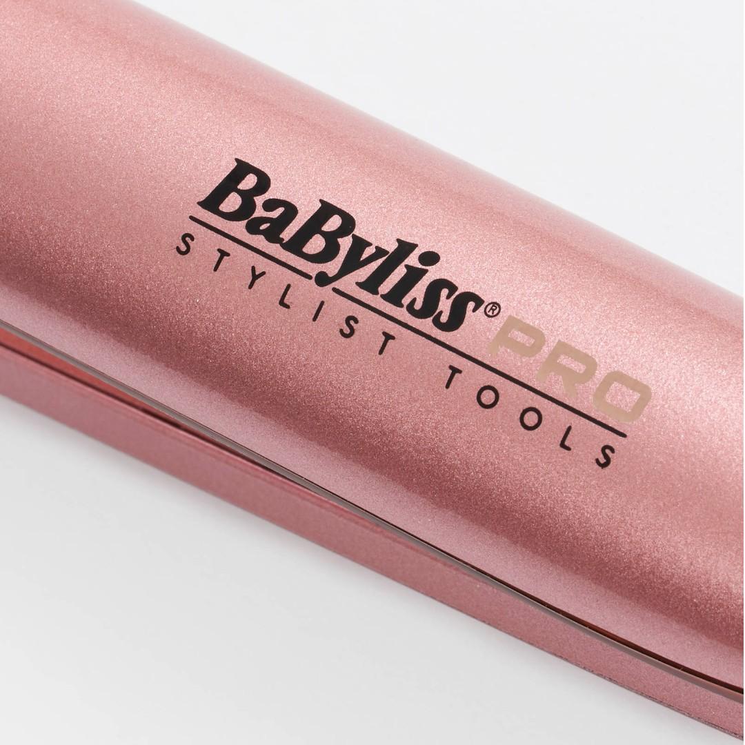 BaByliss PRO Keratin Lustre Straightener Pink Blush Beauty