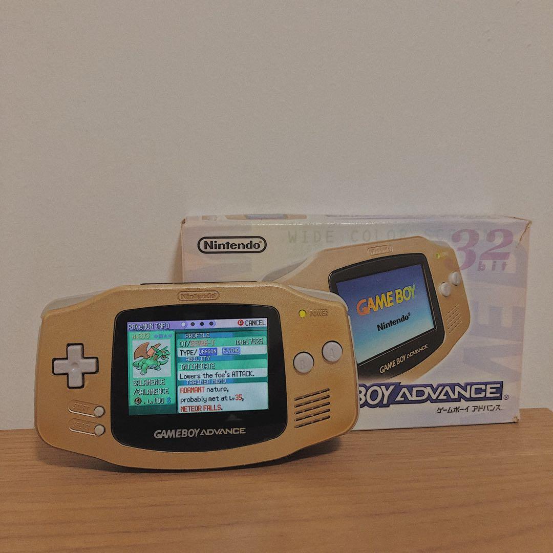 SALE Backlit Gameboy Advance (Gold Limited Edition, AGS101), Video