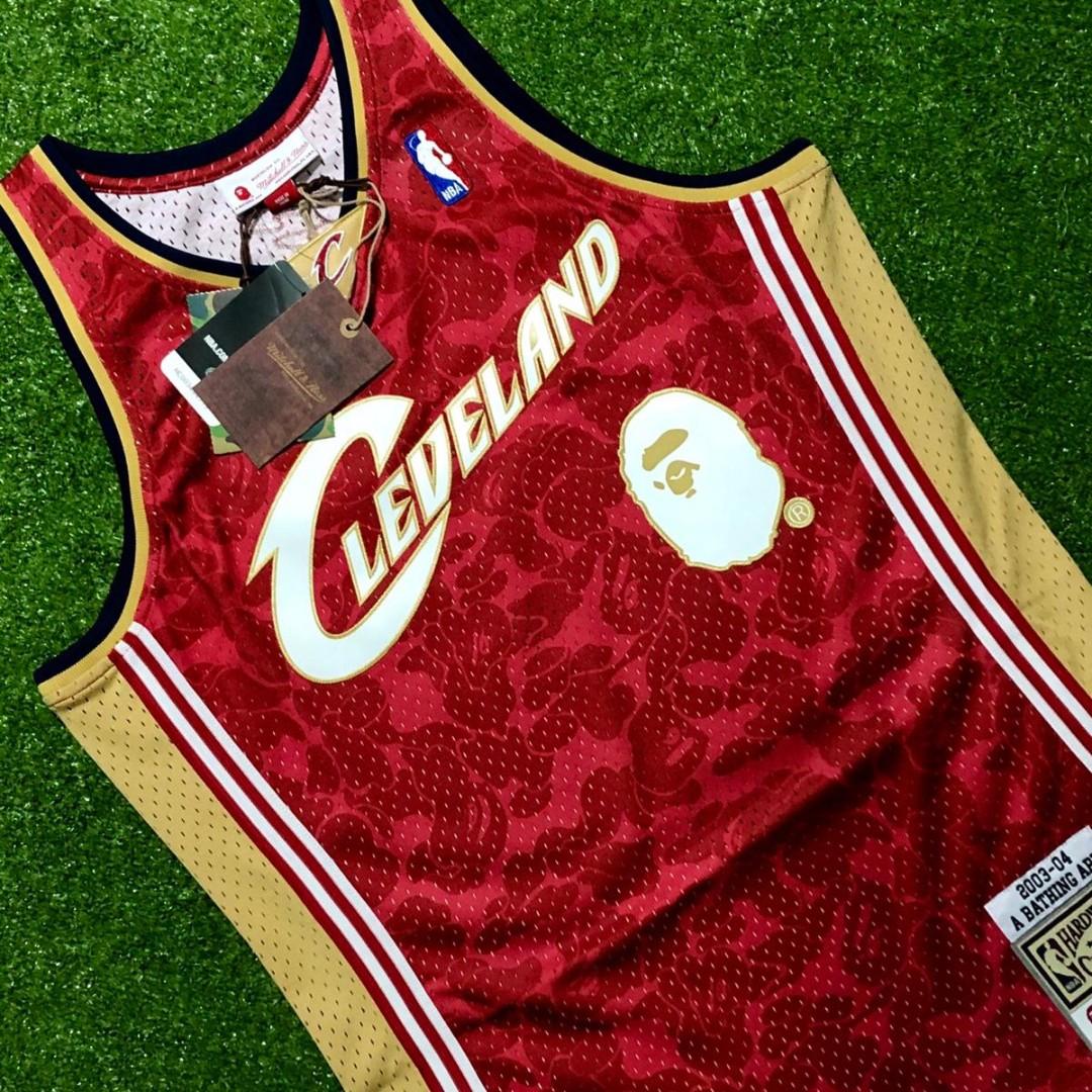 BAPE x Mitchell & Ness Cleveland Cavaliers ABC Red Basketball