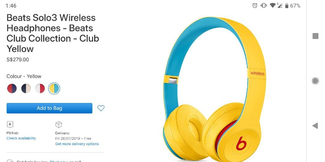 Beats Solo 3 Wireless Any Colour Electronics Audio On Carousell