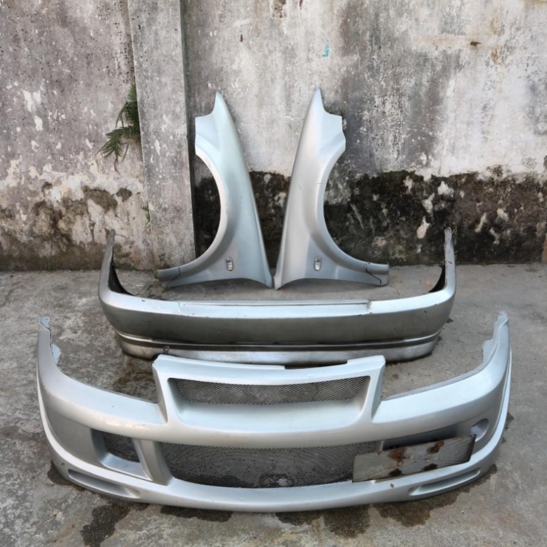 Bemper Depan Belakang Dan Fender Depan Mitsubishi Lancer Evo 6