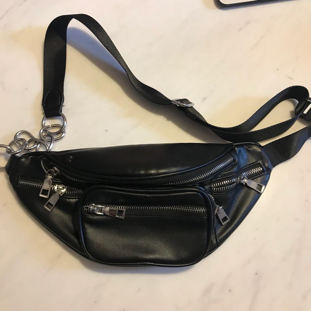 small leather fanny pack