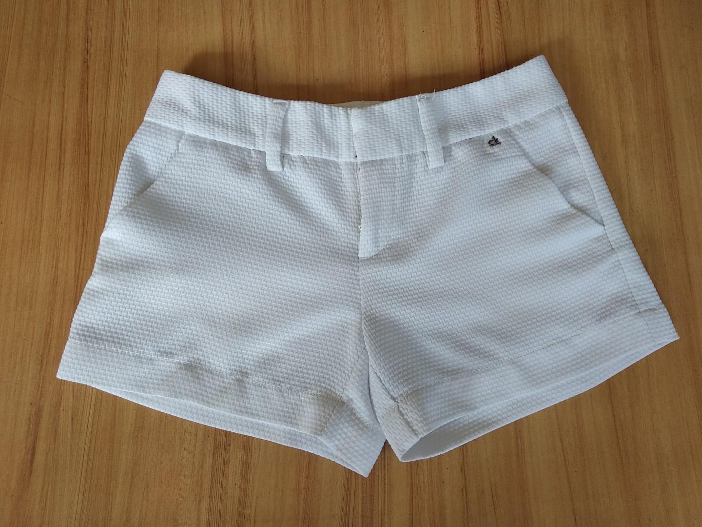 White ck shorts clearance