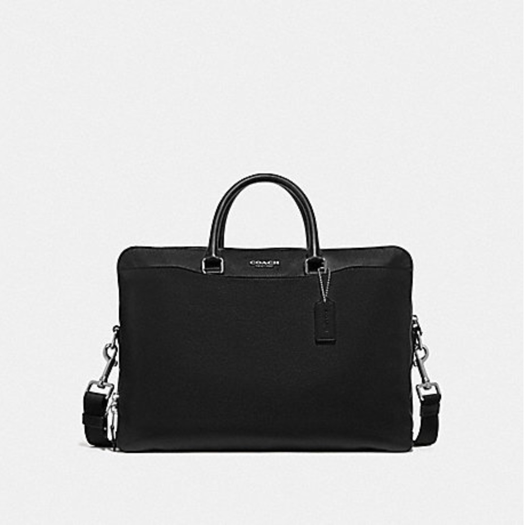 Coach Leather Men's Bag Beckett Large Briefcase, Men's Fashion, Bags