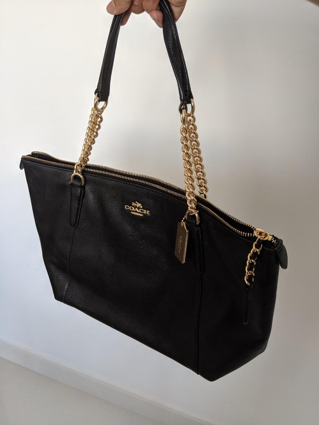 coach pebble leather bag