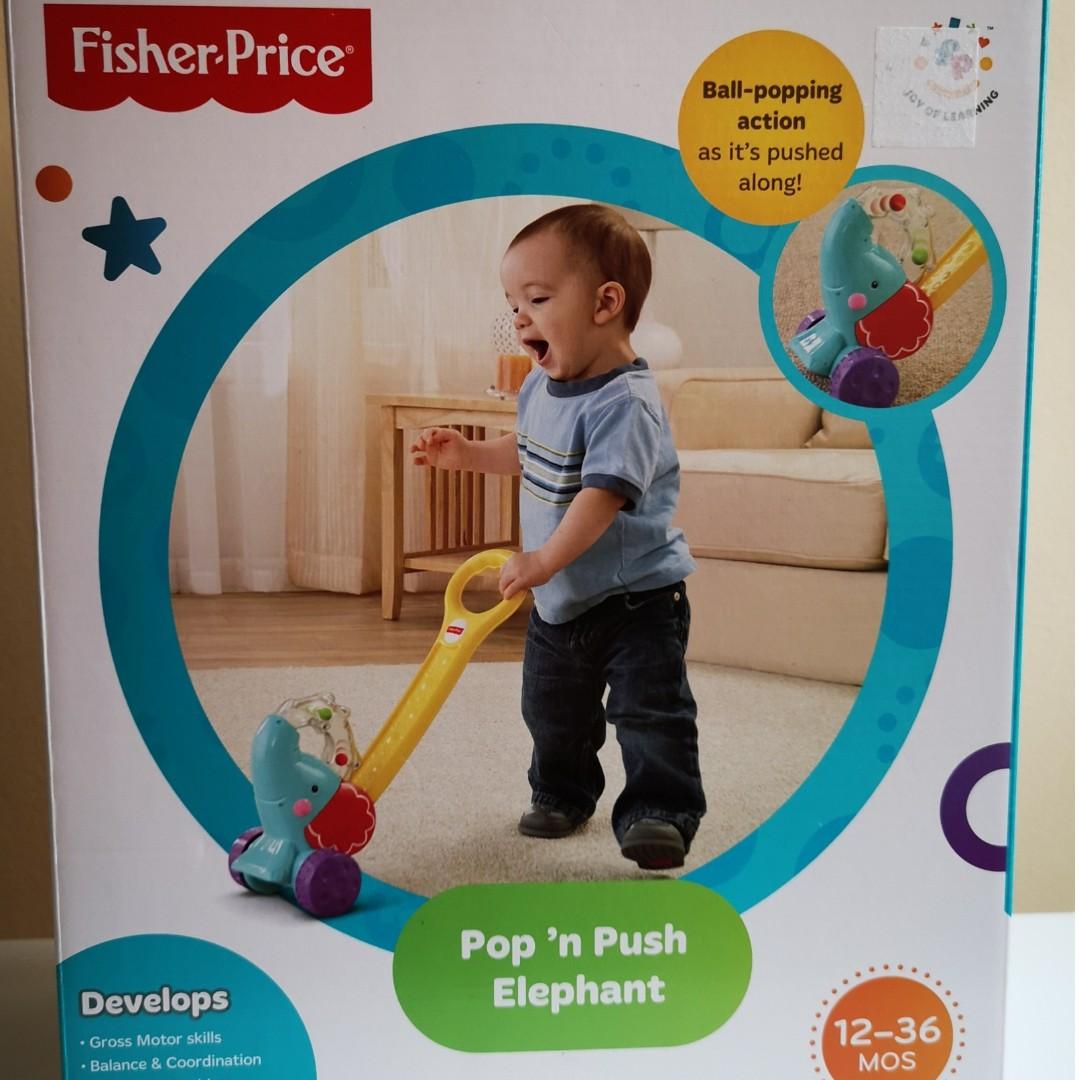 fisher price pop and push elephant