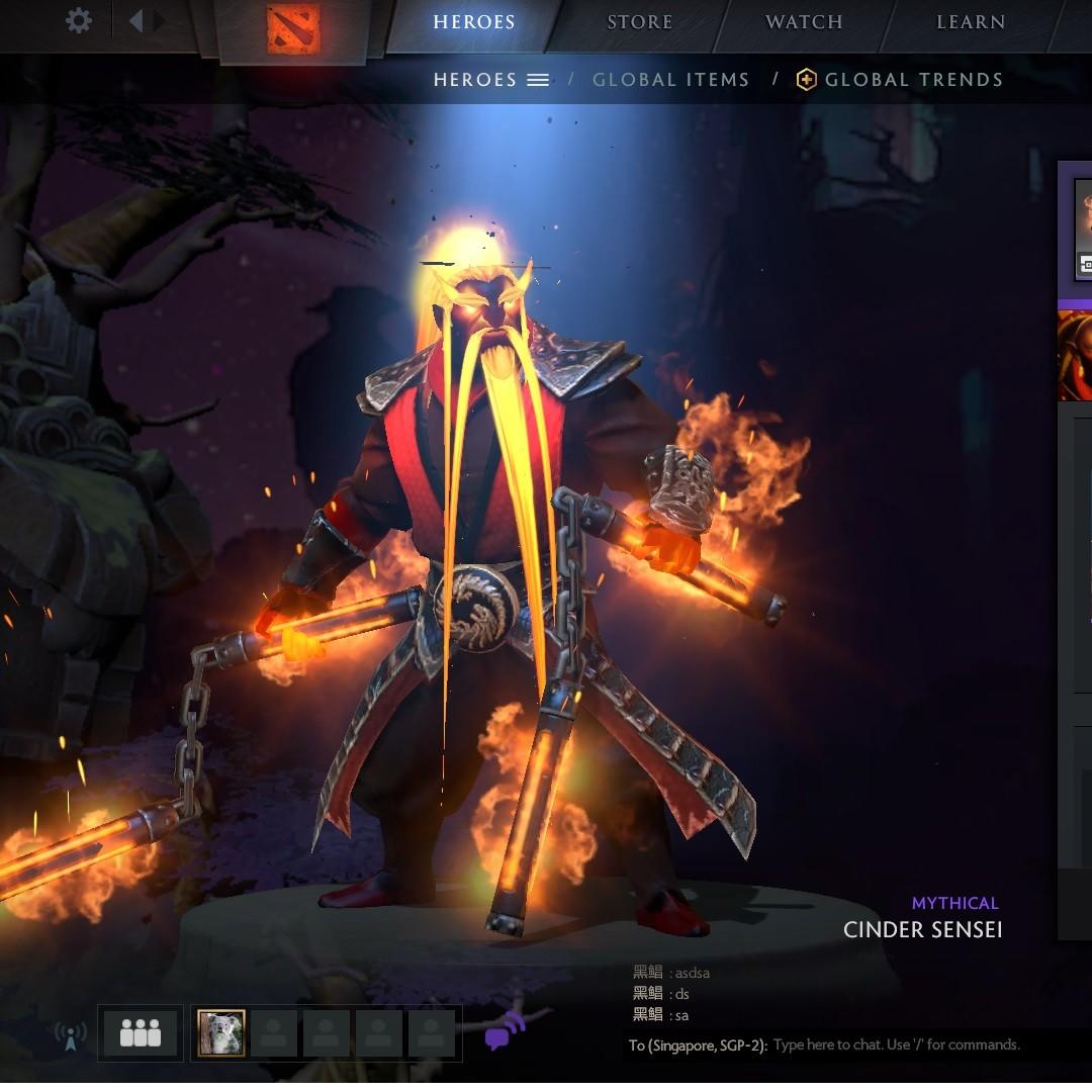 Dota 2 Collector S Cache 2 2019 Ember Spirit Cinder Sensei Toys Games Video Gaming In Game Products On Carousell