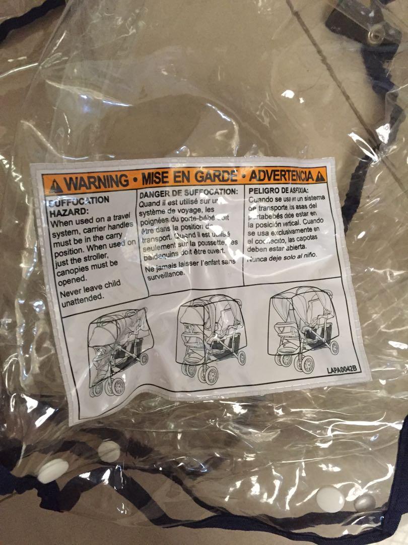 graco double stroller weather shield