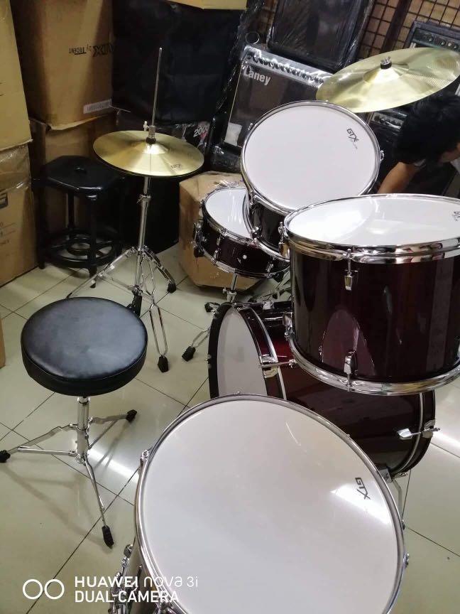 Gtx drum set, Hobbies & Toys, Music & Media, Musical Instruments on