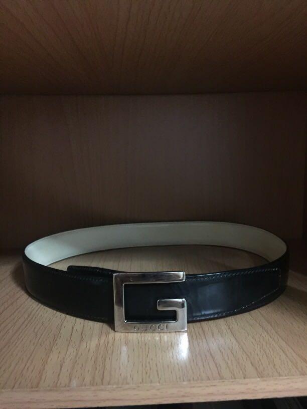 clear gucci belt