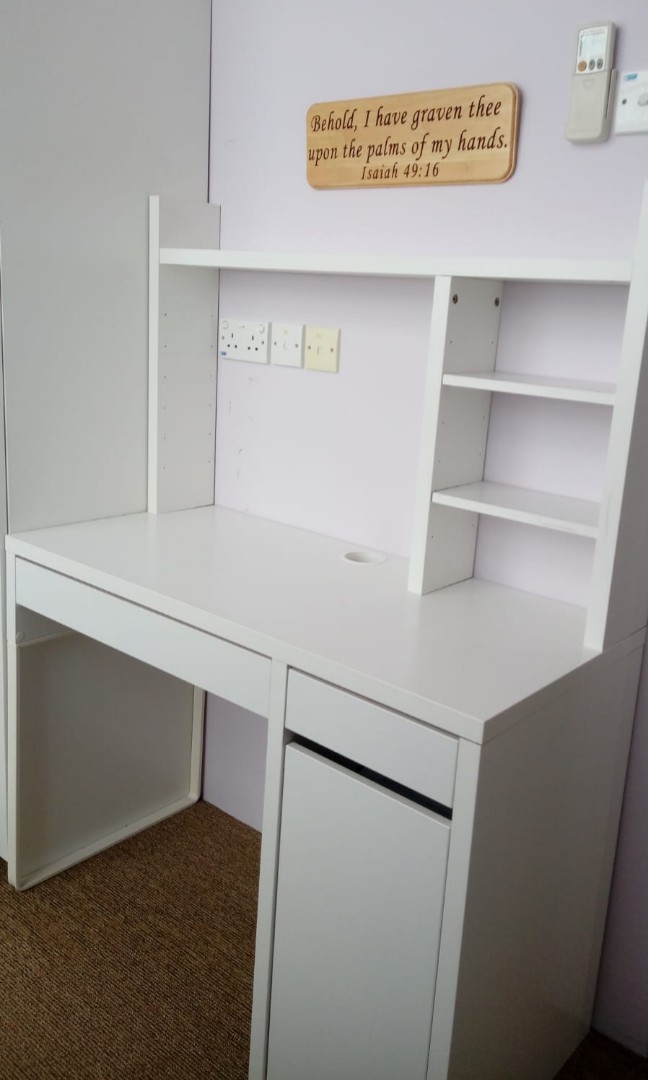 Ikea white sales study table