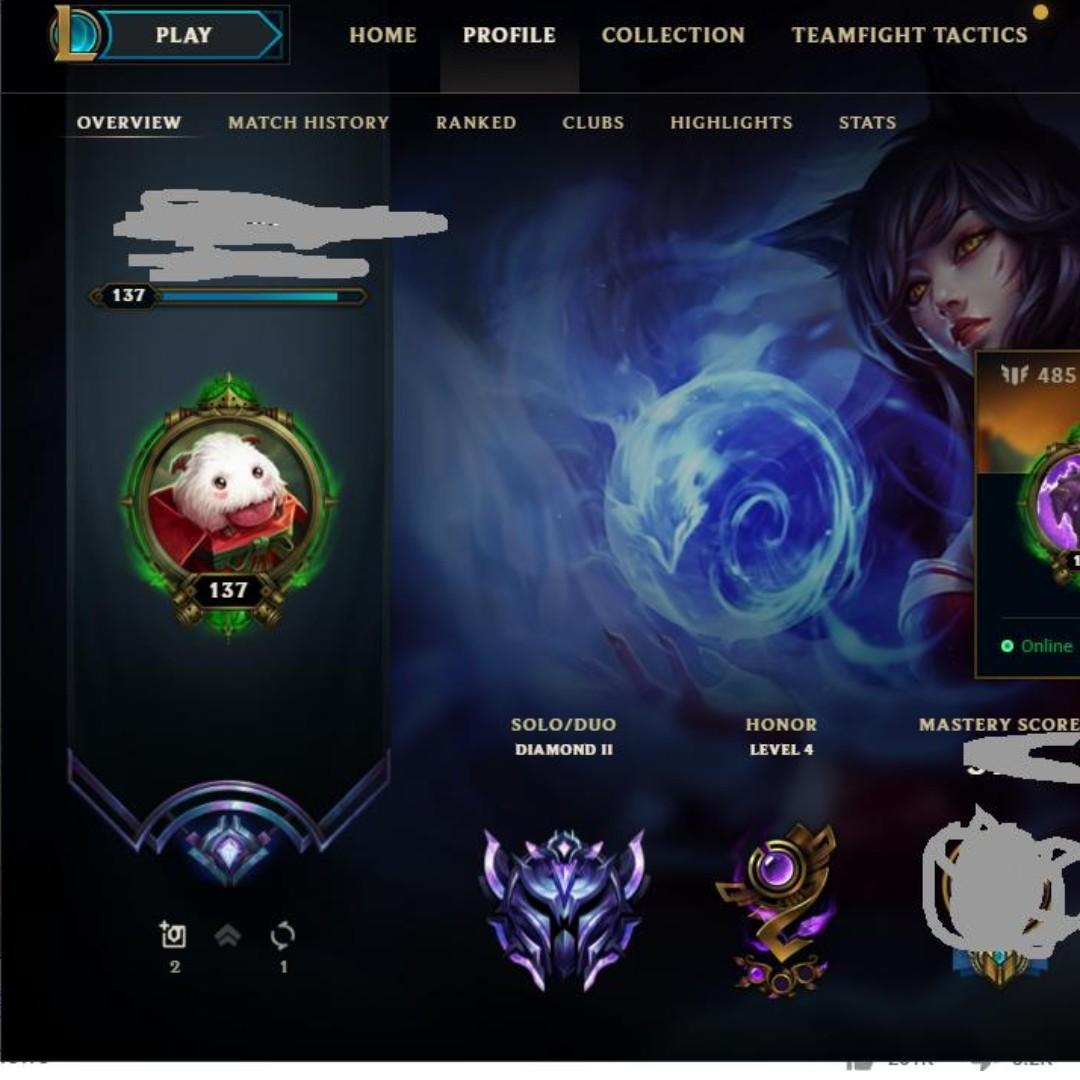 League Of Legends Account Diamond 2 S9 With 5 Victorious Skin And Gladiator Draven Toys Games Video Gaming In Game Products On Carousell