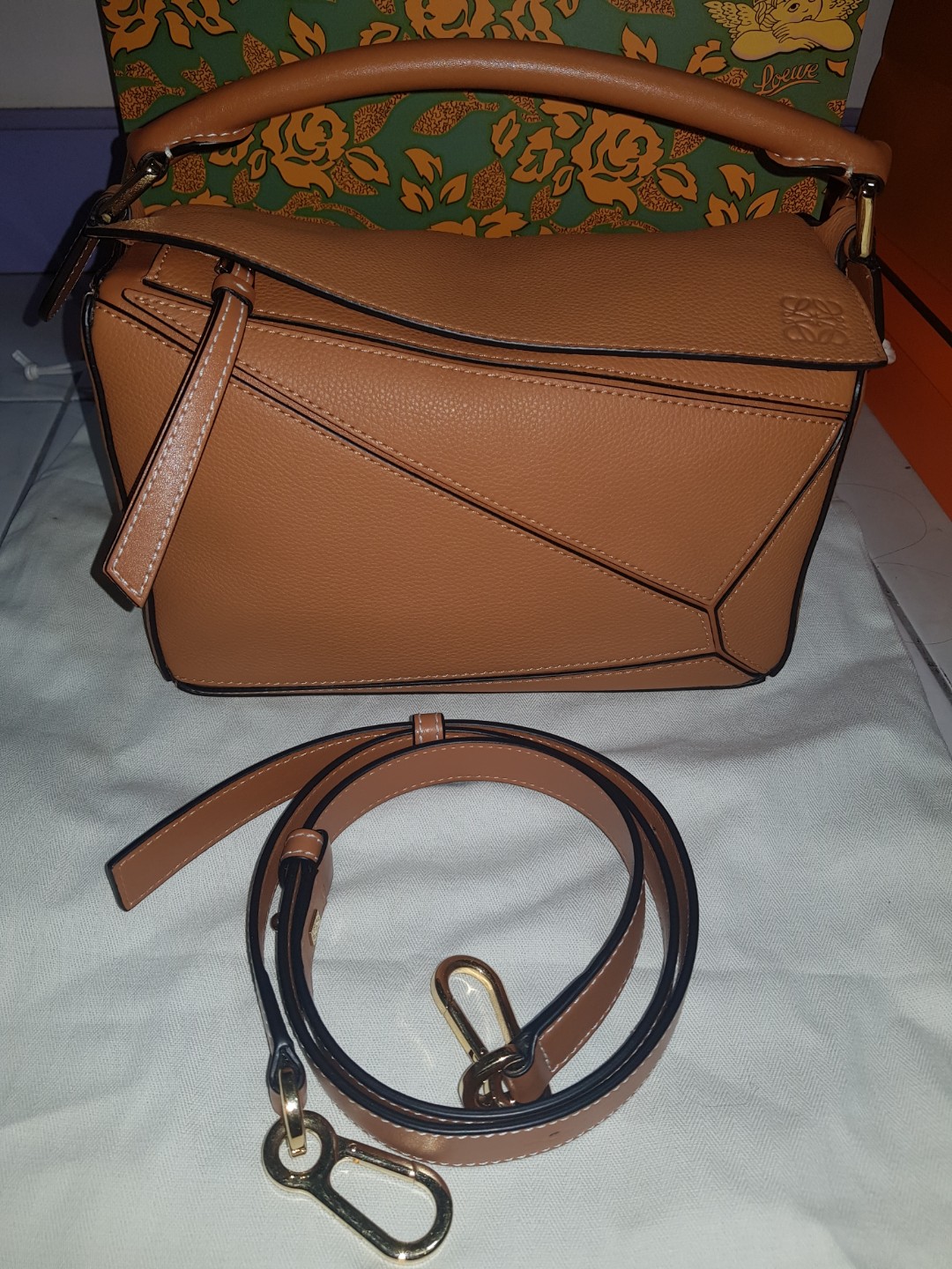 Loewe puzzle bag grained leather clearance
