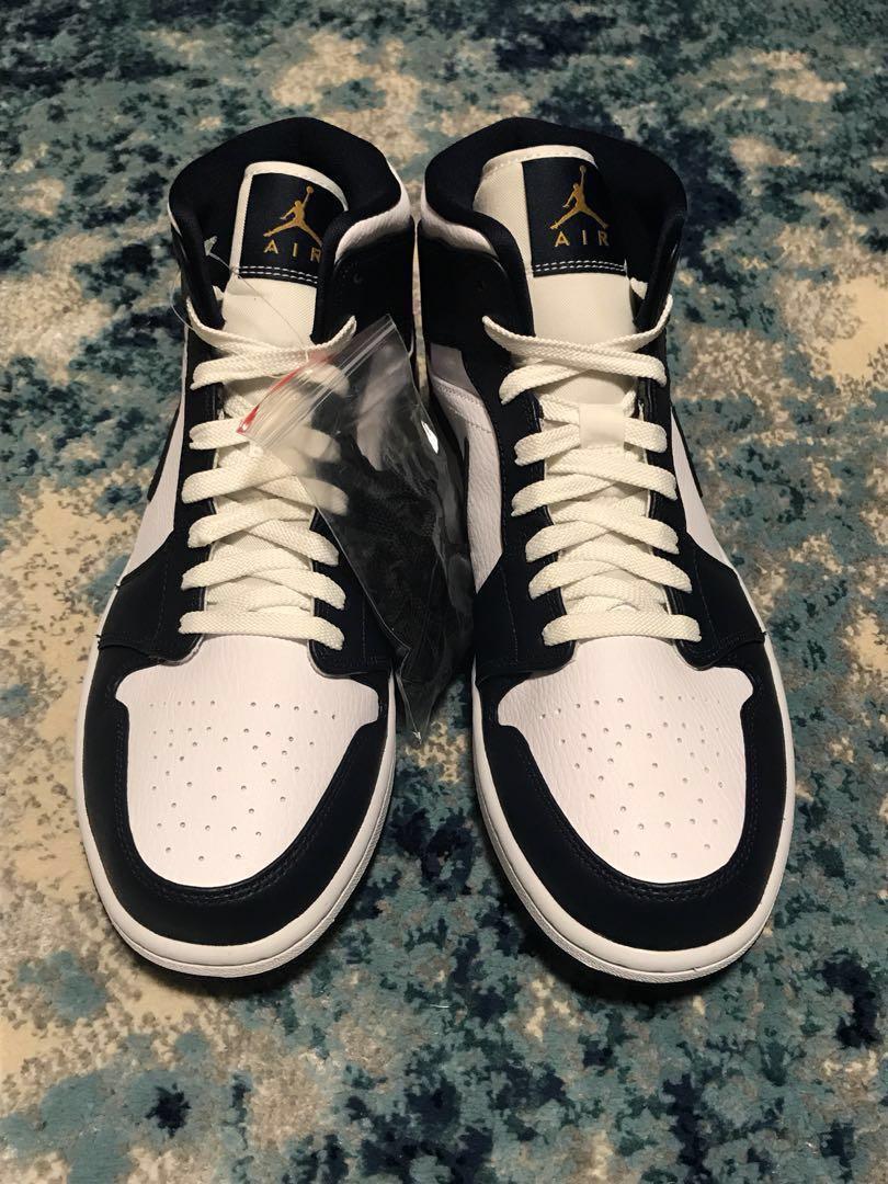 Air jordan 1 navy gold online