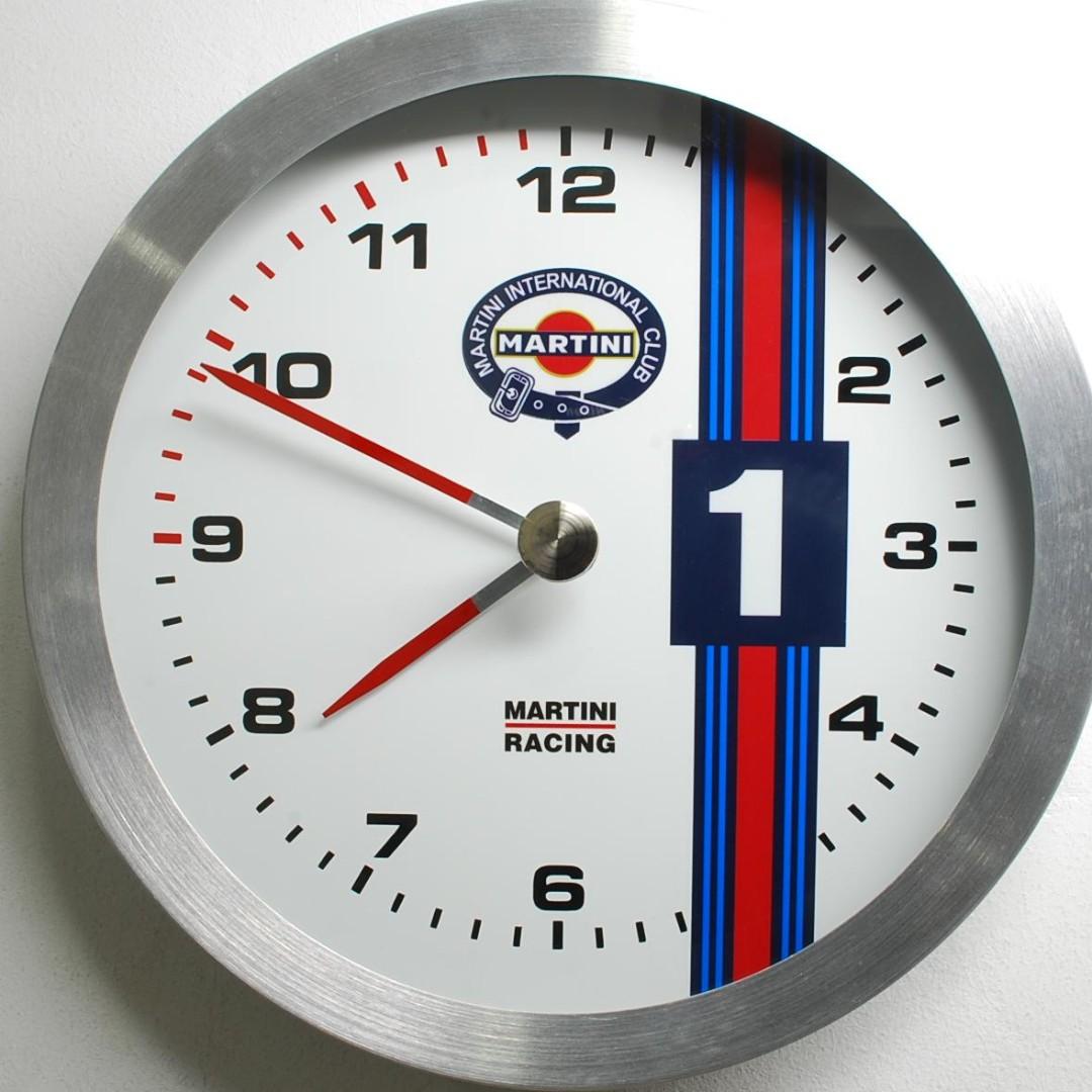 Martini Racing Lancia Porsche Wall Clock, Furniture & Home Living, Home ...