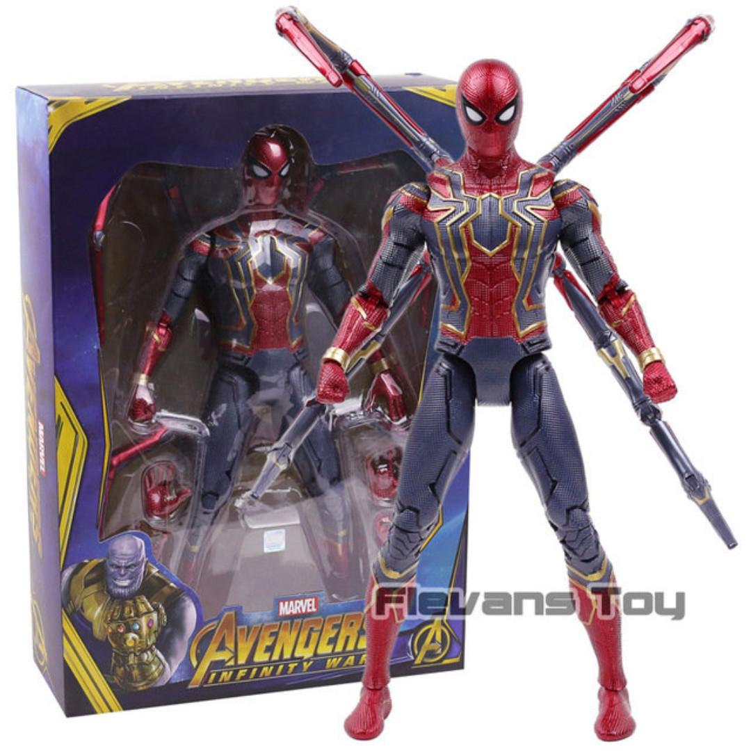Marvel Avengers Infinity War Endgame Spiderman Iron Spider Man Armor Led Light Toy Figure Toys Games Toys On Carousell