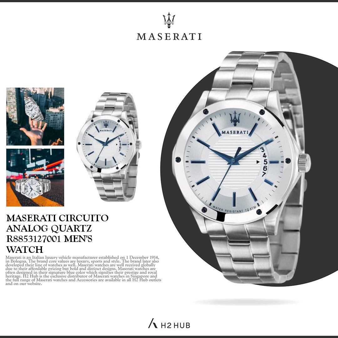 MASERATI CIRCUITO ANALOG QUARTZ R8853127001 MEN'S WATCH, Men's Fashion,  Watches \u0026 Accessories, Watches on Carousell