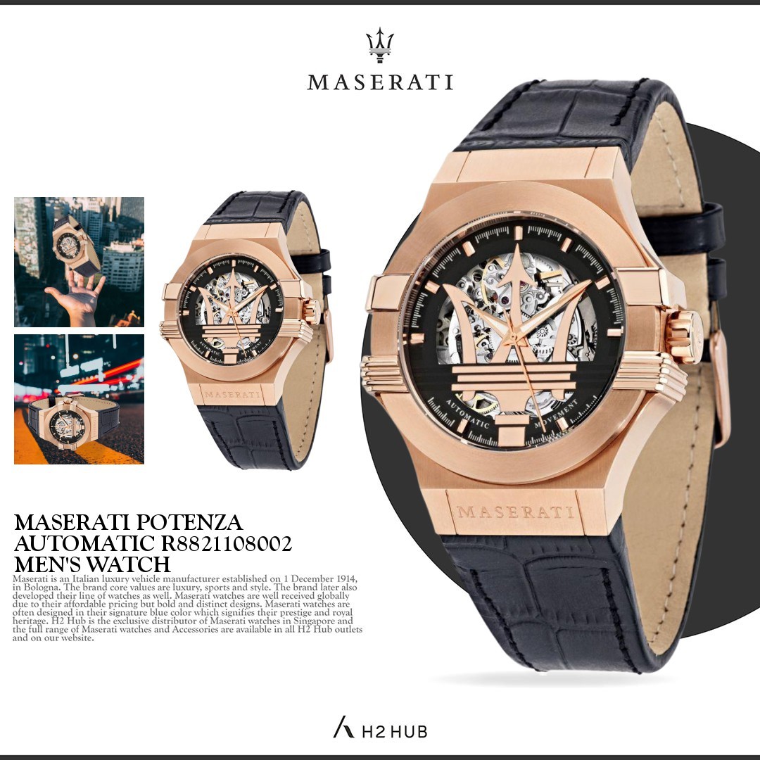 MASERATI POTENZA AUTOMATIC R8821108002 MEN S WATCH Men s Fashion Watches Accessories Watches on Carousell