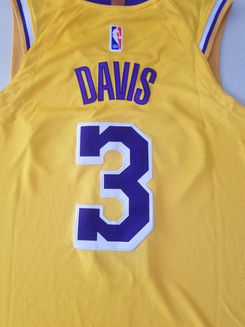 Nba Los Angeles Lakers Anthony Davis Yellow Swingman Jersey Sports Sports Apparel On Carousell