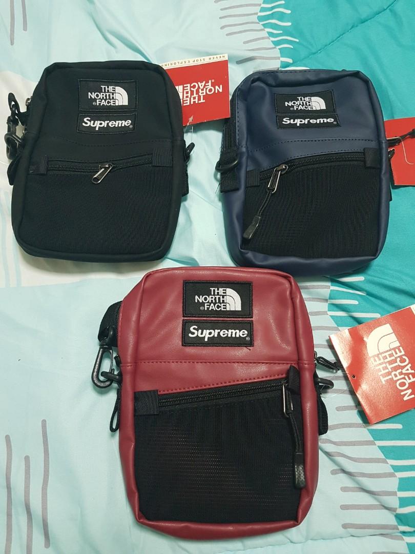 north face x supreme sling bag