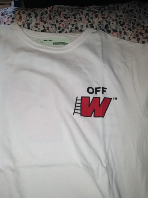 off white ladder tee