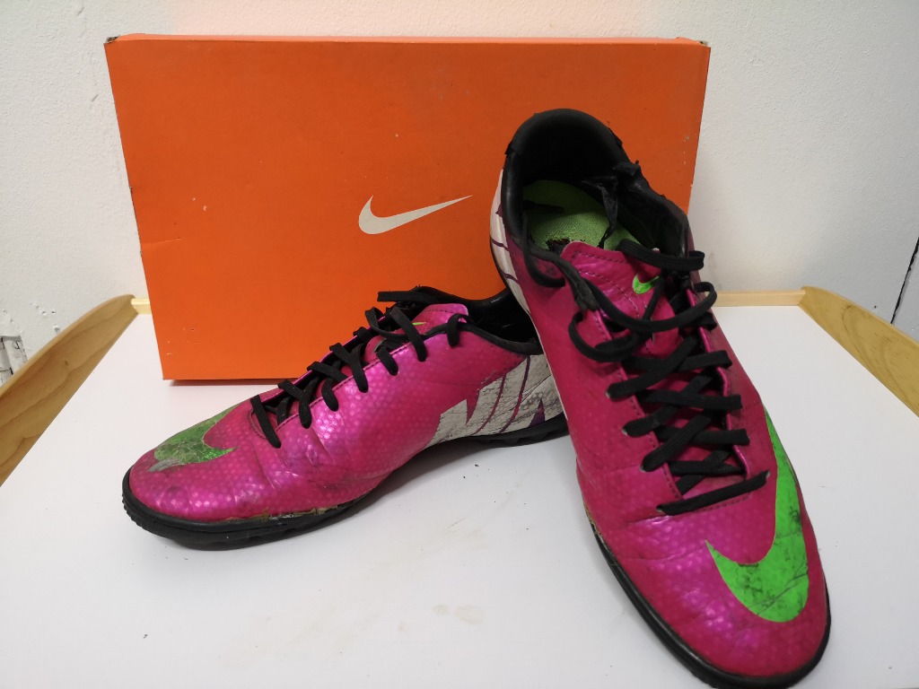 ORIGINAL Nike Mercurial Futsal Shoe For Men Pink Light Green