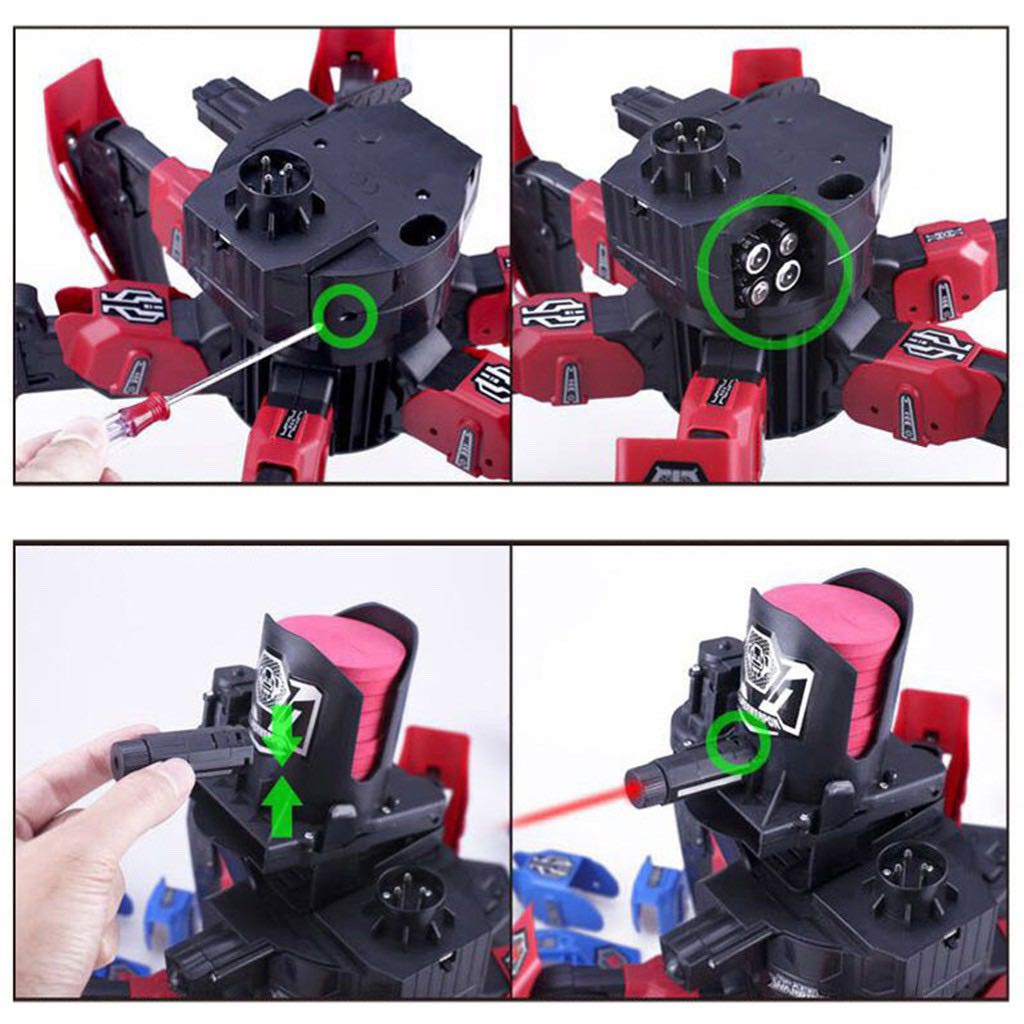[PO] 2.4G Electric Remote Control Foam Dart Shooting Robot DIY
