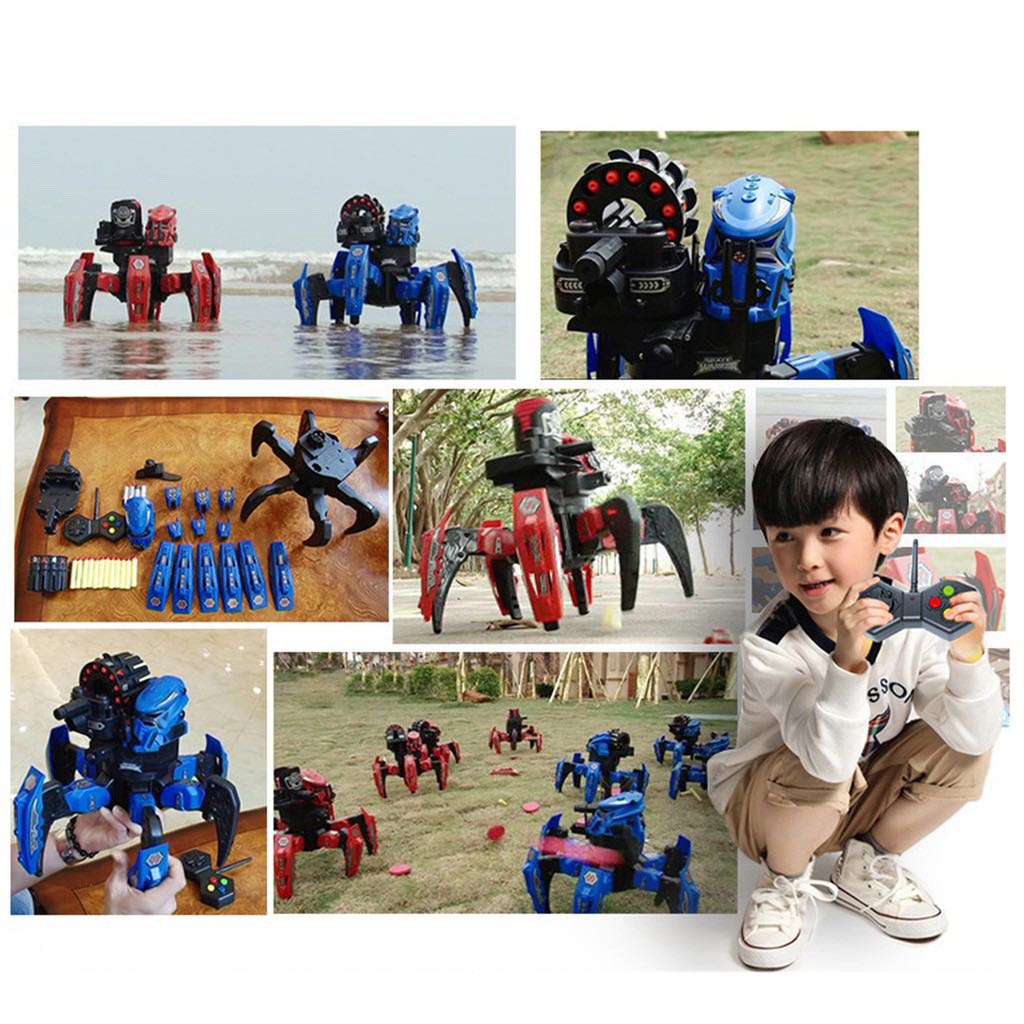 [PO] 2.4G Electric Remote Control Foam Dart Shooting Robot DIY