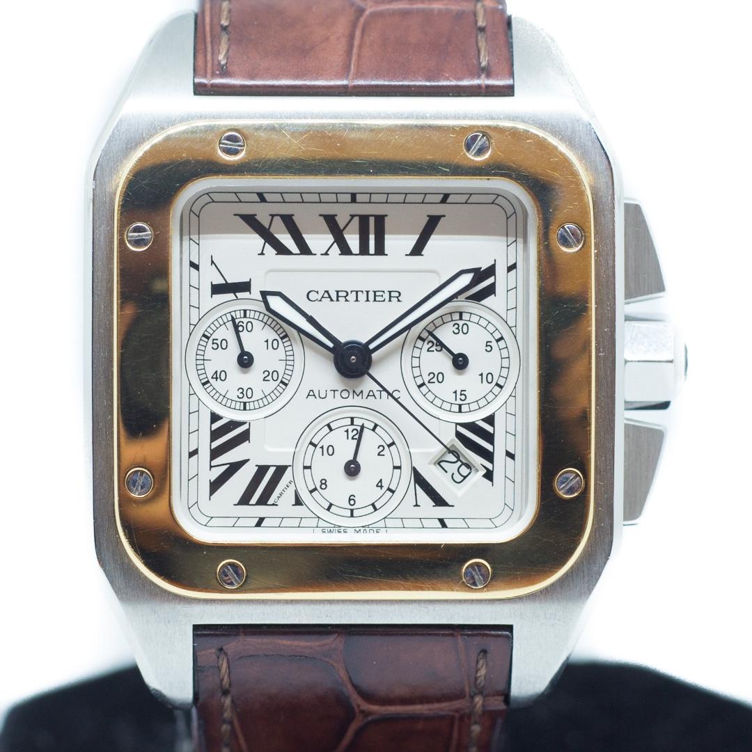 Cartier santos 100 xl chronograph price discount