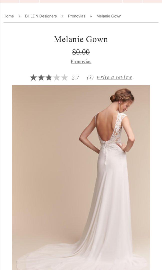 Pronovias BHLDN Melanie gown