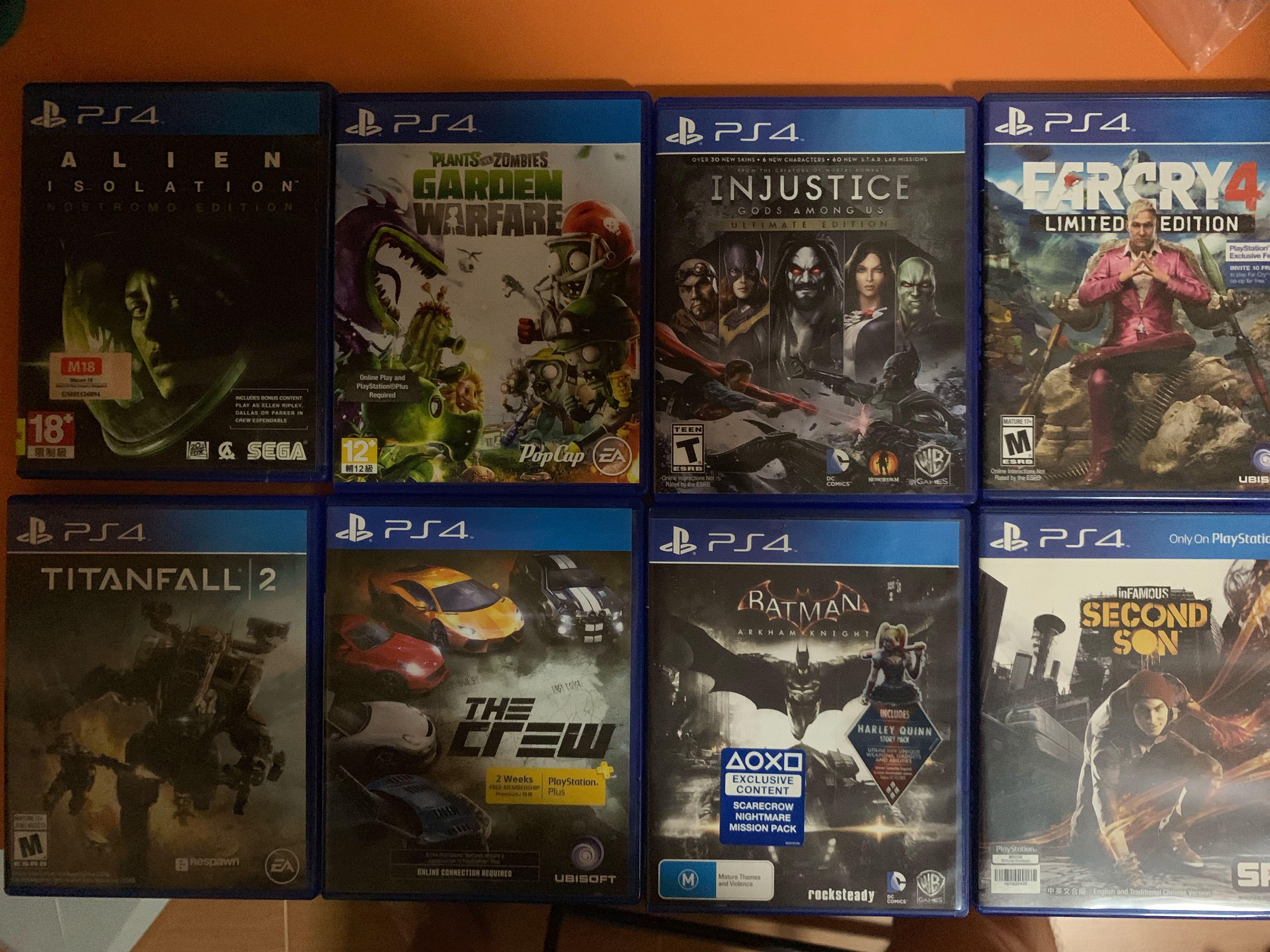 PS4 Games Clearance, Video Gaming, Video Games, PlayStation on Carousell