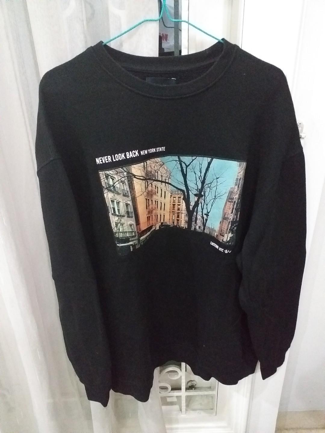 pull and bear black sweatshirt