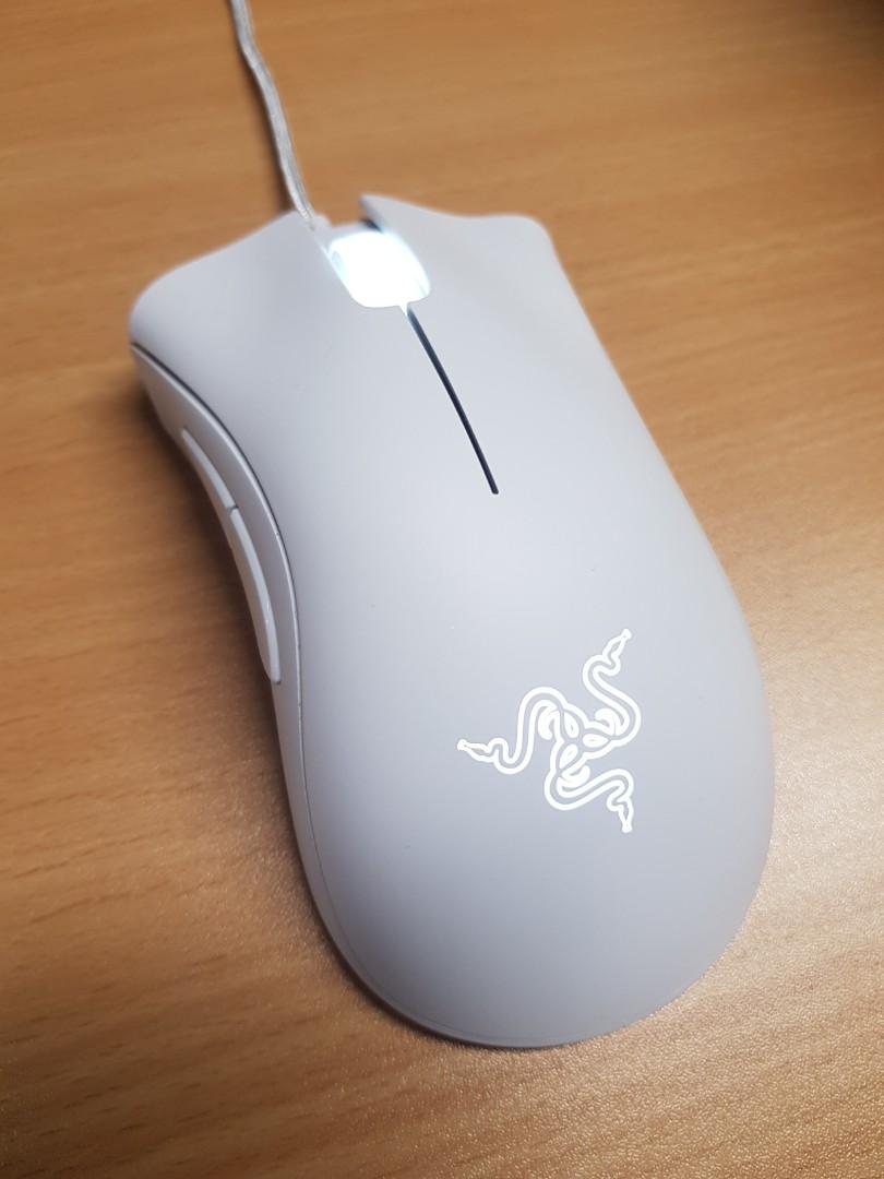 Razer Deathadder Essential White Edition Gaming Mouse Electronics Computer Parts Accessories On Carousell