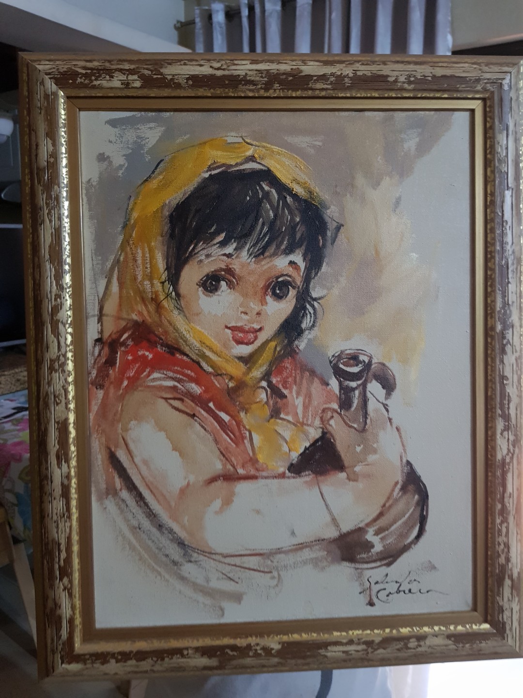 Salvador Cabrera Painting Artwork, Hobbies & Toys, Stationary & Craft