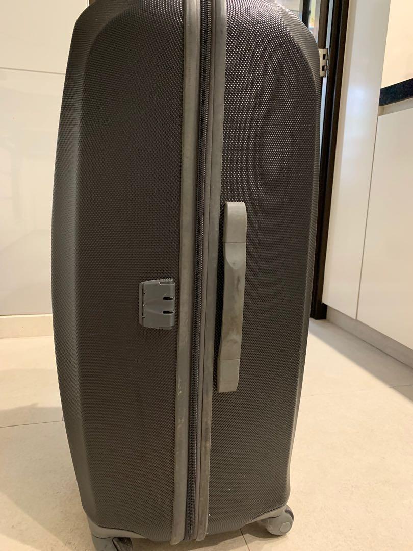 Samsonite grey hard suitcase on sale