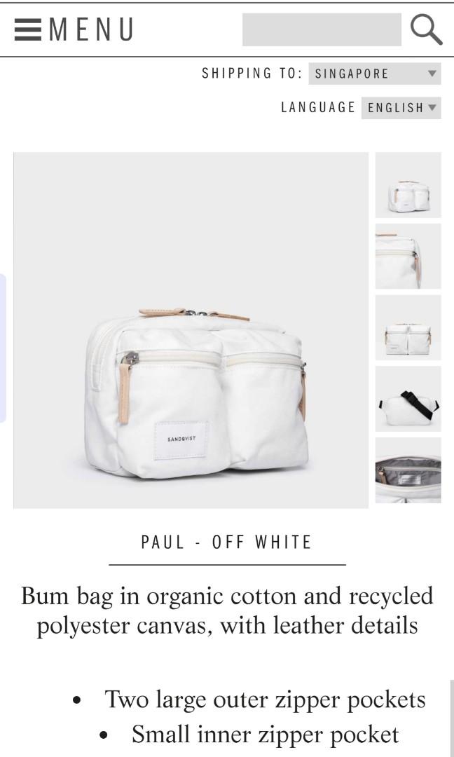 White on sale bum bags