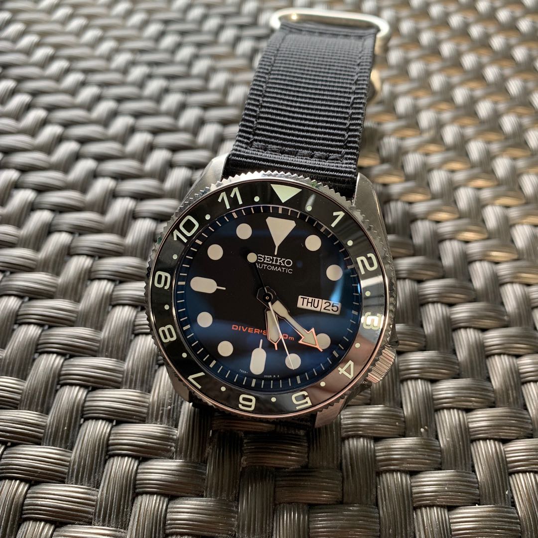 Seiko skx007 sales dual time