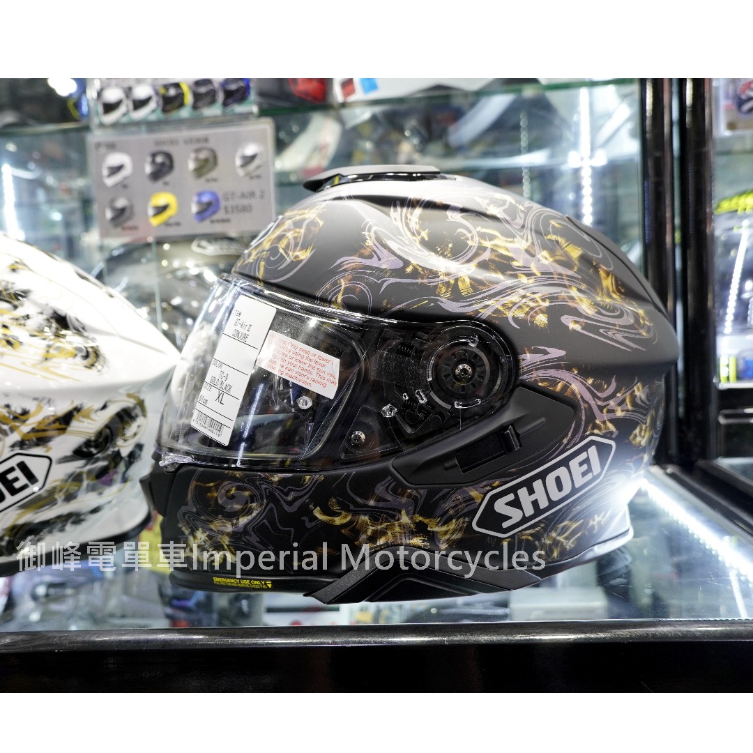 SHOEI GT-AIR 2 Conjure TC-9 (啞黑), 電單車買賣- Carousell
