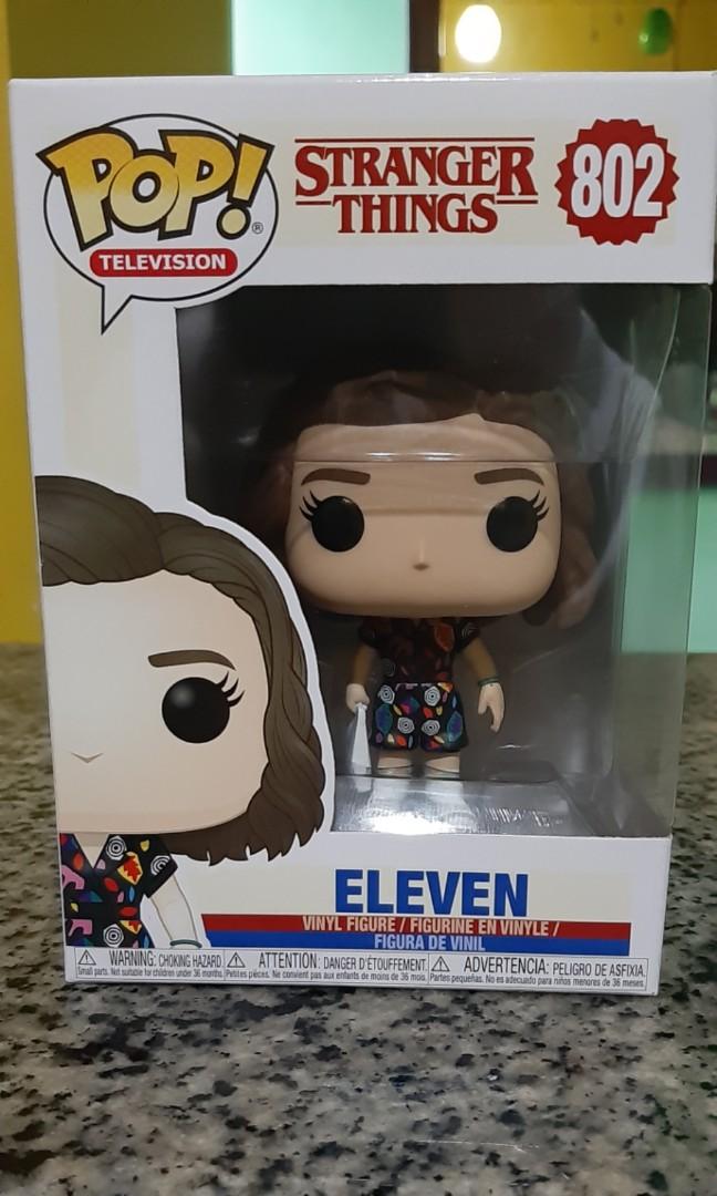 FUNKO POP STRANGER THINGS ELEVEN WITH SLICKER EXCLUSIVE FREE POP PROTECTOR 