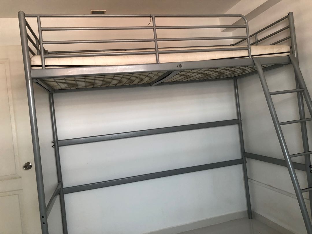 Super Single Loft Bed Frame Furniture Home Living Furniture